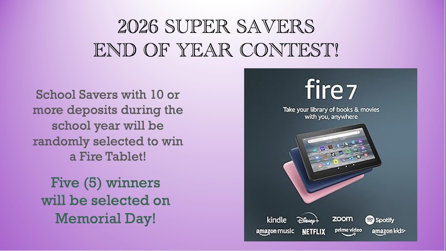 School Savings Contest